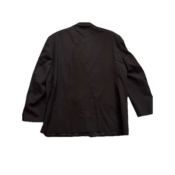 Pronto Uomo Platinum Blazer Men's 52 Reg Black Suit Jacket Sport Coat Wool - Picture 5 of 5
